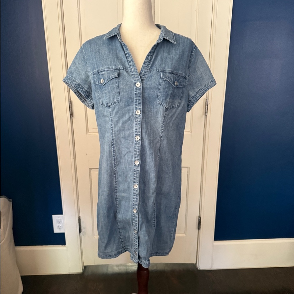 Chico's Light Blue Denim Shirt